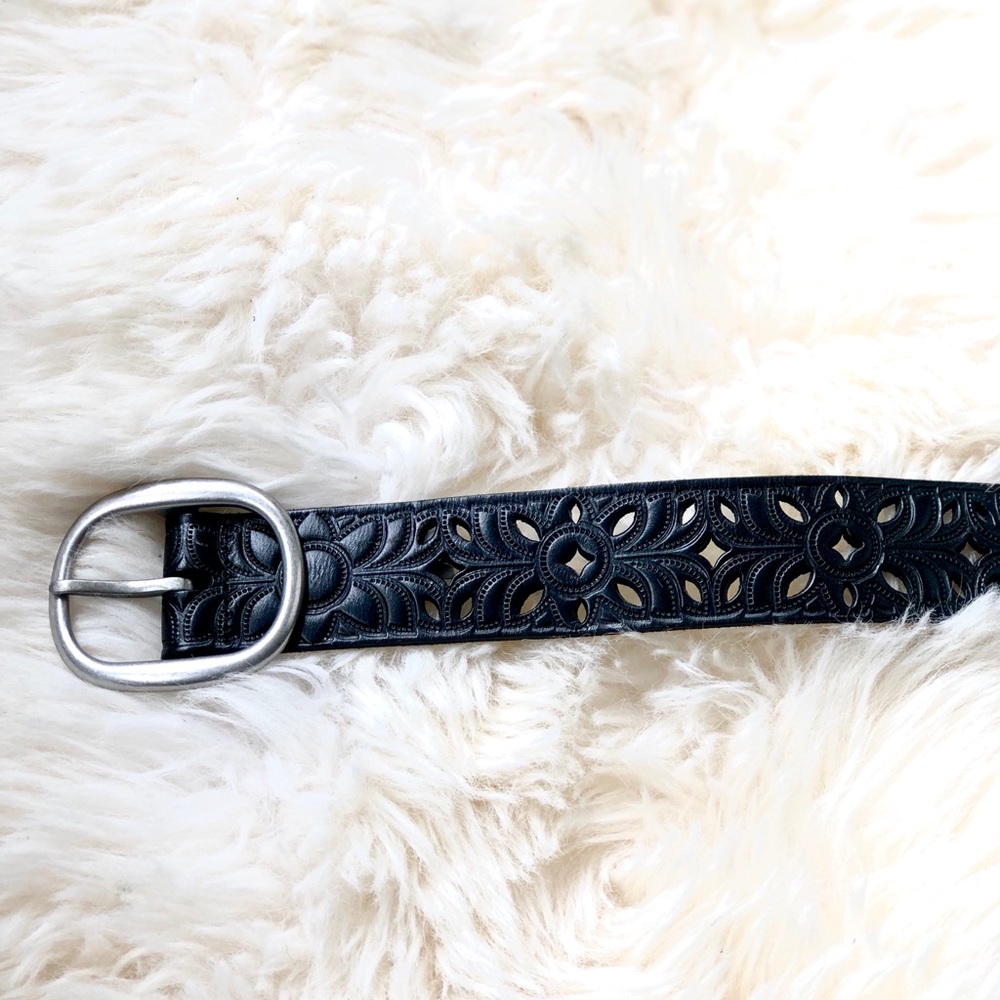 FOSSIL Black Leather Belt - Picture 2 of 5